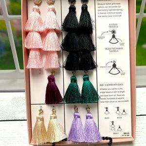 IOB BaubleBar Sugarfix Mix and Match Tassel Earring Gift Set - Multi-colored